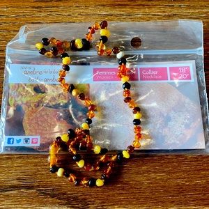 100% Baltic Amber Polished Multi-Colored 18-20”